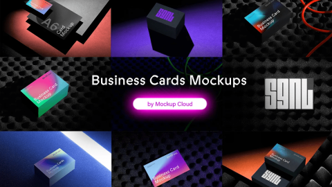 Business Cards Mockups / SGNL Series-GenZ Academy