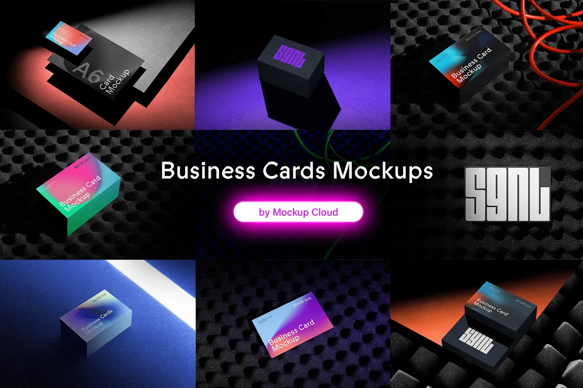 Business Cards Mockups / SGNL Series-GenZ Academy