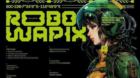 NCL ROBOWAPIX – Cyberpunk Futuristic Font-GenZ Academy