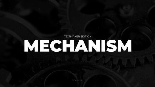 Titles Animator - Mechanism - GenZ Academy-GenZ Academy