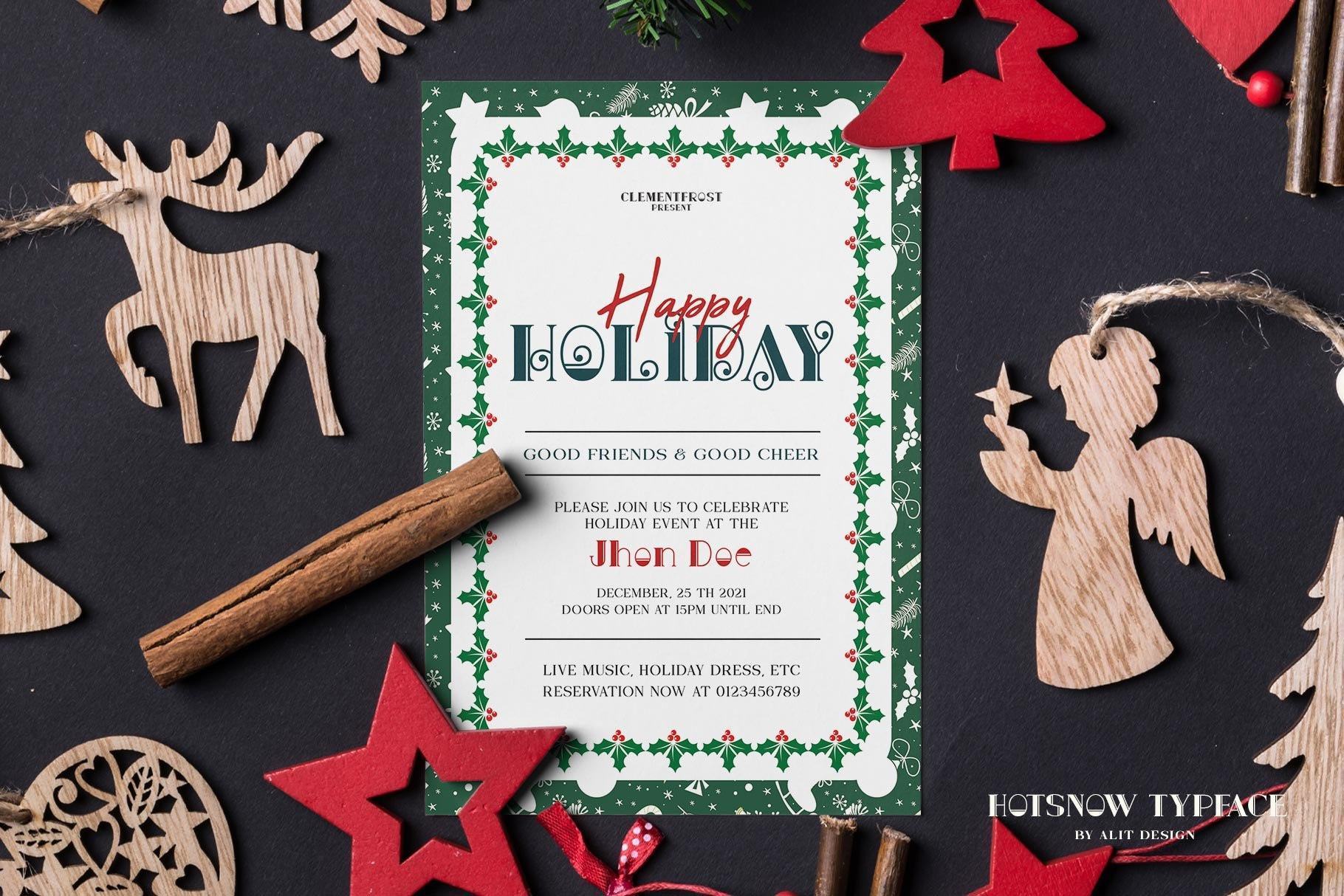 Hotsnow Font - Holiday 3 20230928235655707-ZHX-lUZELeU