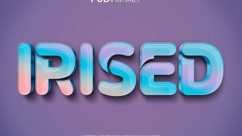Irised text effect-GenZ Academy