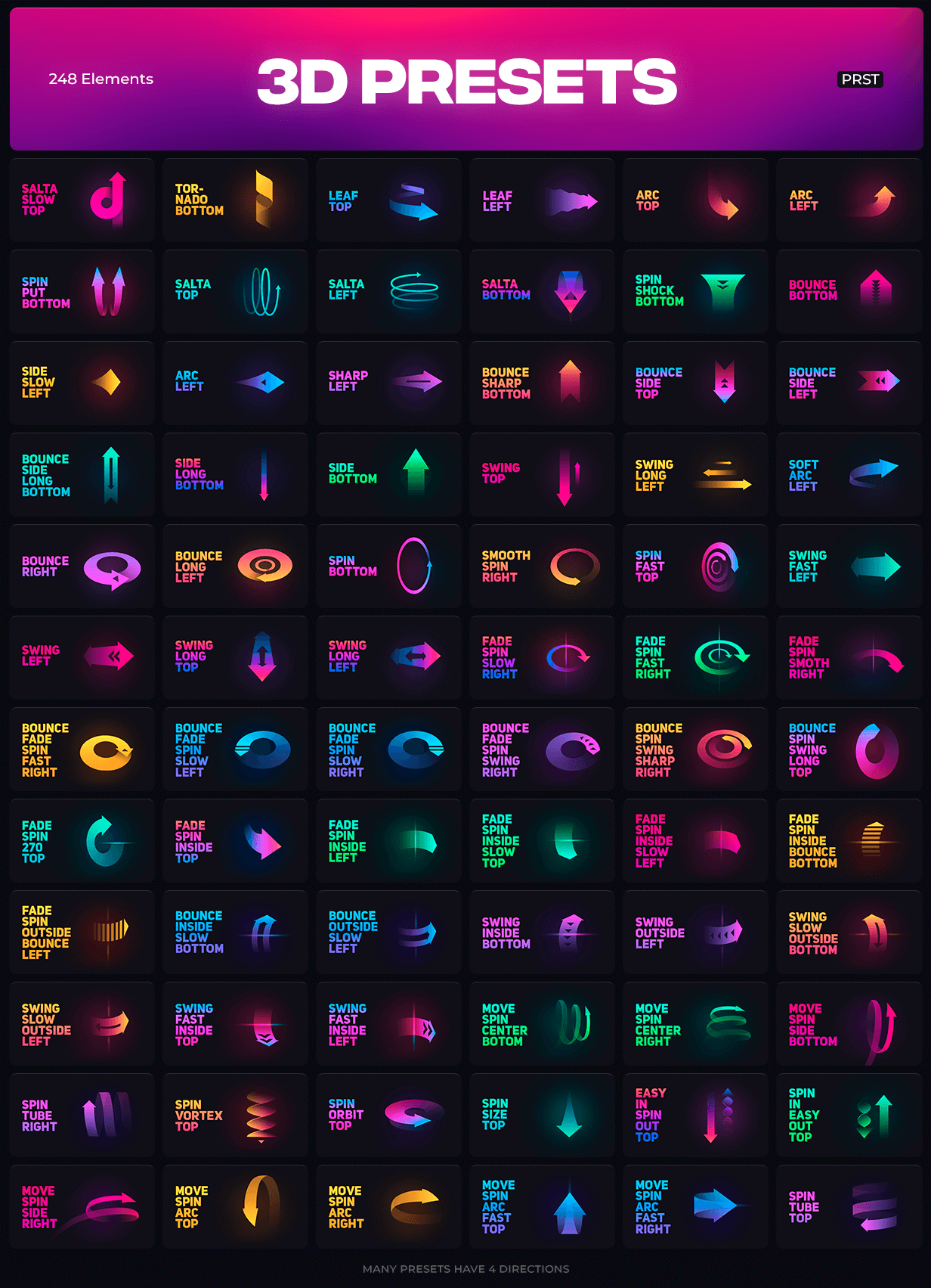 Booster Pack: Best Motion Graphics Pack 2024 5 68747470733a2f2f7370796c6162732e6f72672f626f6f737465722f33442d507265736574732e706e67