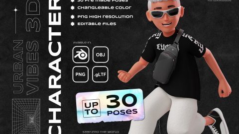 Urban Vibes: 3D Character Set-GenZ Academy