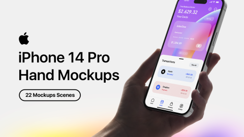 22 iPhone 14 Pro In Hand Mockups - PSD-GenZ Academy