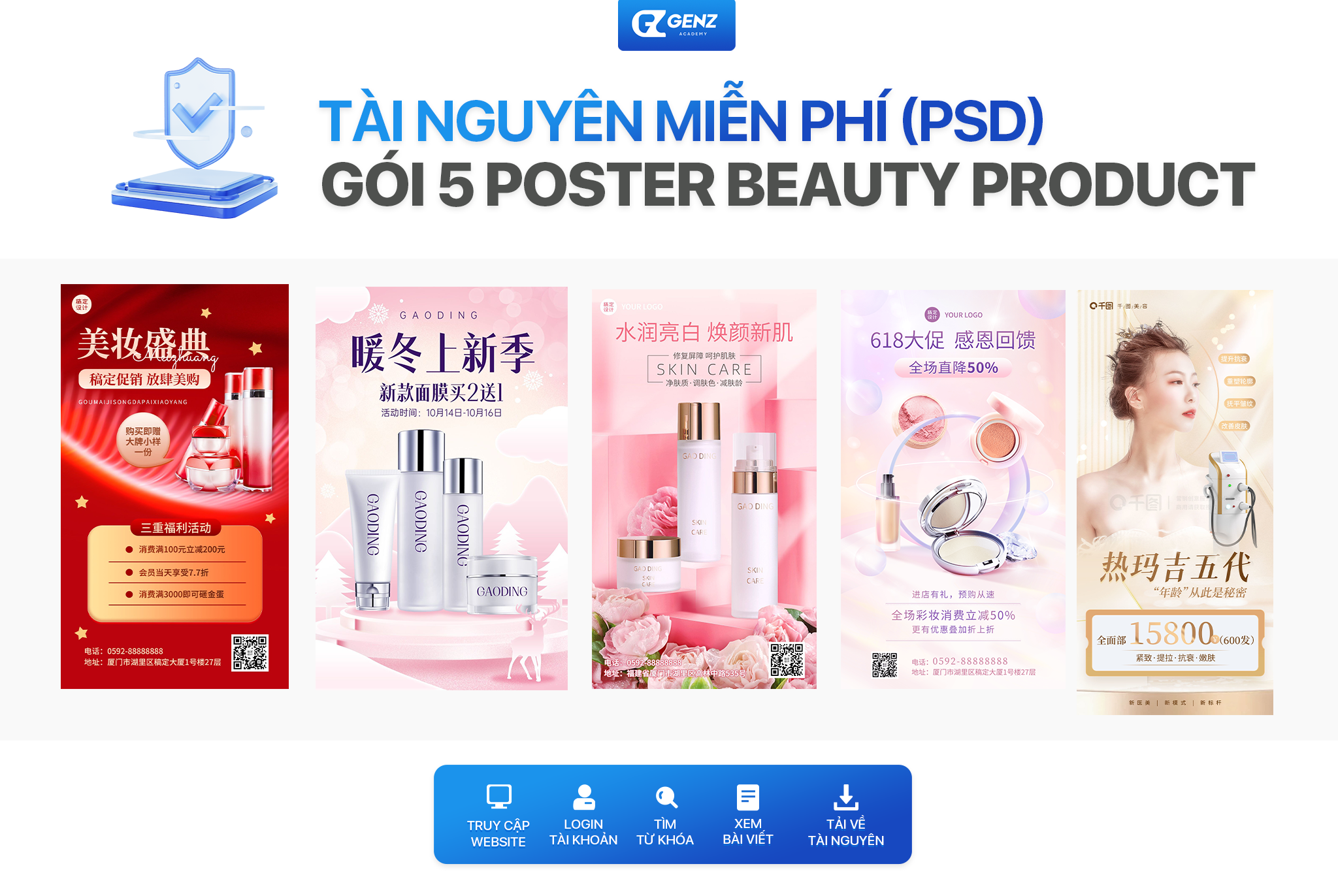 Template Poster Beauty PSD – Part 1