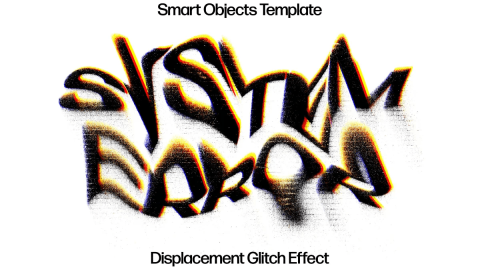 Displacement Glitches Text Effect-GenZ Academy