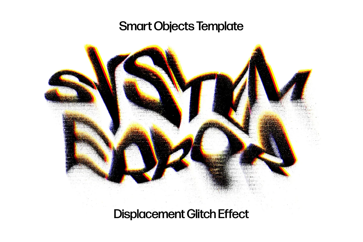 Displacement Glitches Text Effect - GenZ Academy-GenZ Academy