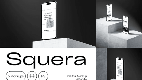 Squera - Minimal iPhone Mockup-GenZ Academy