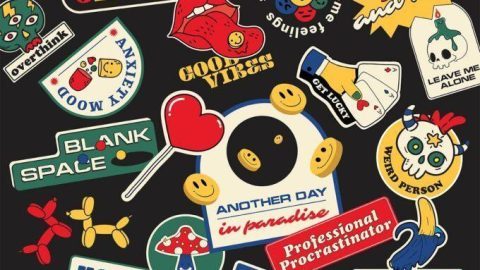 Colorful and Retro Sticker Pack – 20 Pieces-GenZ Academy