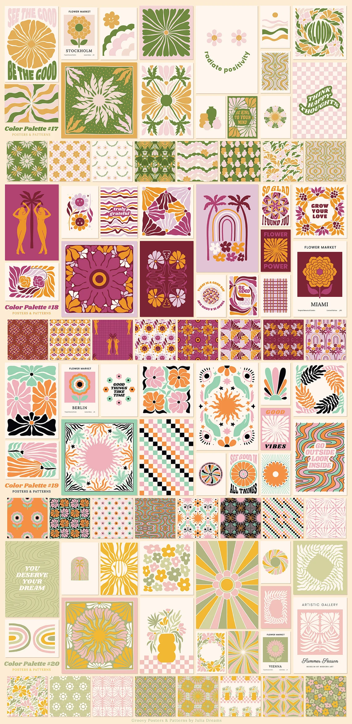 Groovy Boho Posters Patterns Flower 70s - VIP 4 20231017165818355-il_1140xN.4110015092_nxb3