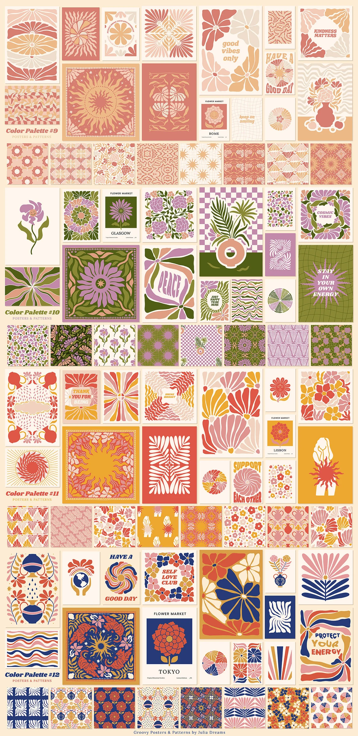 Groovy Boho Posters Patterns Flower 70s - VIP 6 20231017165818384-il_1140xN.4110015138_r7bs