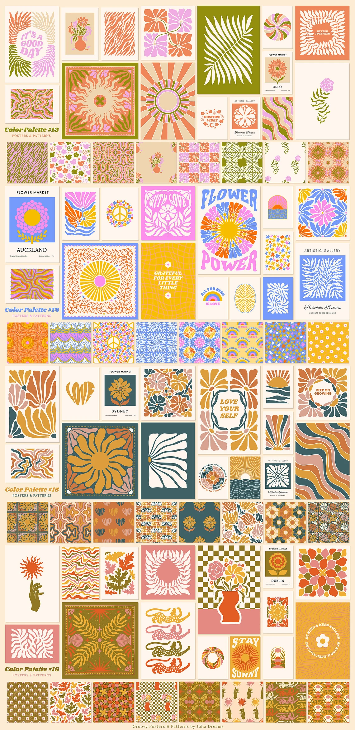 Groovy Boho Posters Patterns Flower 70s - VIP 2 20231017165818916-il_1140xN.4157671663_92rn