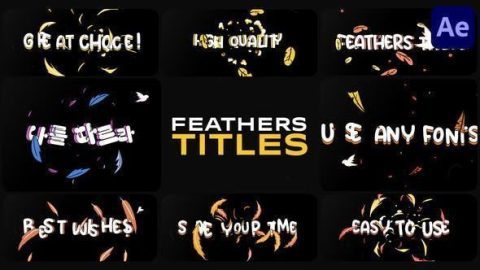 Feathers Titles for After Effects-GenZ Academy