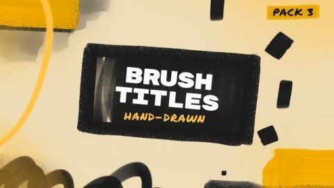 Hand Drawn Brush Titles 3 - Premiere Pro-GenZ Academy