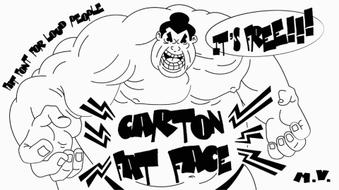 Carton Fat Face Font by Misha Vlasov-GenZ Academy