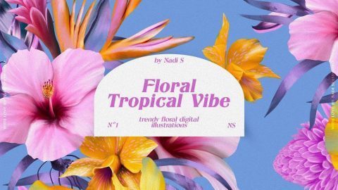 Floral Tropical Vibe - Illustration Kit-GenZ Academy