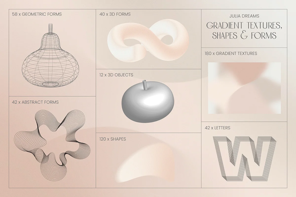 Gradient Textures Shapes 3D Objects - Mini PNG 1 20231023143412504-gradient_textures_main_image_2-