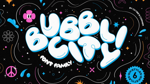Bubblicity | Bubble Font Family-GenZ Academy