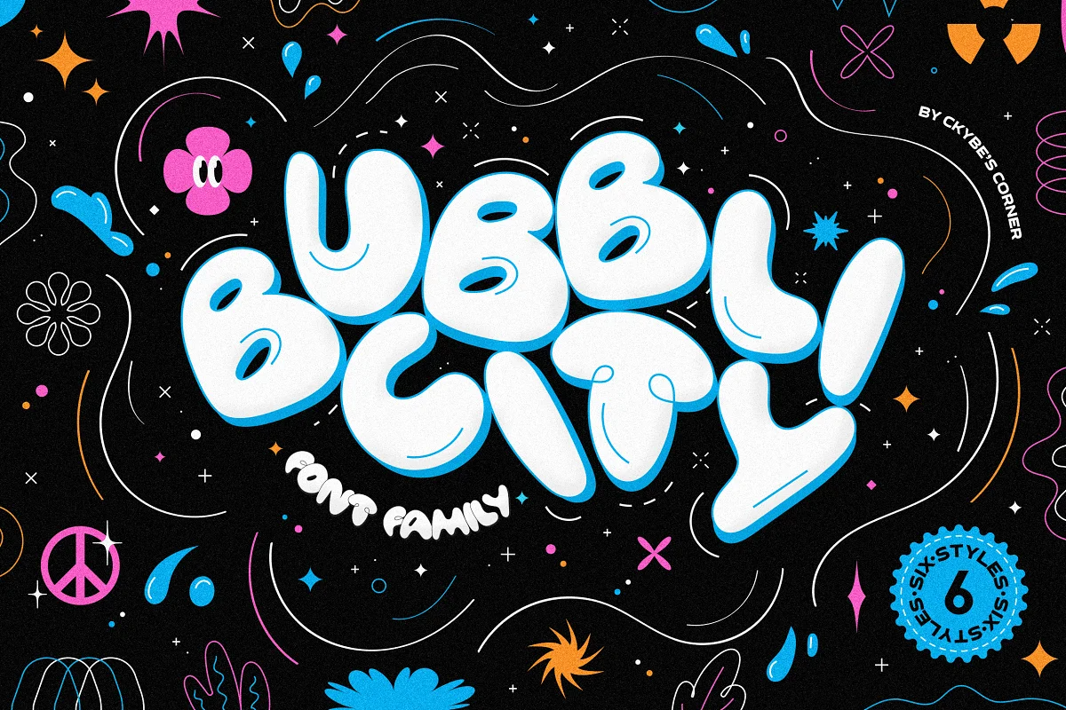 Bubblicity | Bubble Font Family - GenZ Academy-GenZ Academy