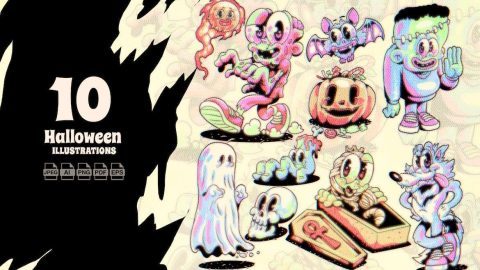 Minh họa nhân vật Halloween cổ điển-GenZ Academy