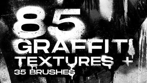 85 Graffiti textures + 35 Procreate Brushes-GenZ Academy
