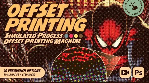 Offset Printing Simulator Photoshop Action-GenZ Academy