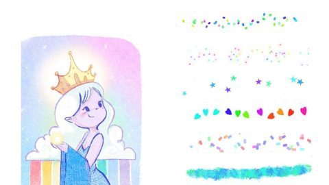 Rainbow Goddess Brushes - Procreate-GenZ Academy