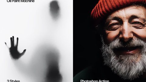 OIL PAINT MACHINE ACTION - Photoshop-GenZ Academy