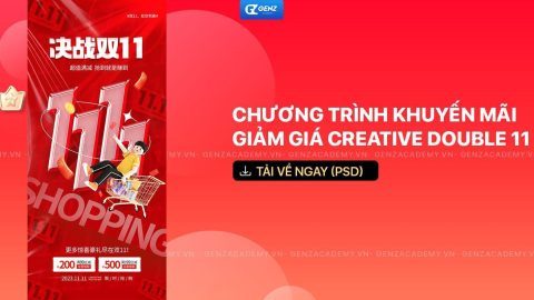 Chương trình khuyến mãi giảm giá Creative Double 11-GenZ Academy