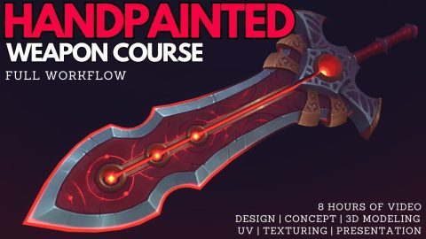 Handpainted 3D Weapon Course [FULL WORKFLOW] - Photoshop Course-GenZ Academy