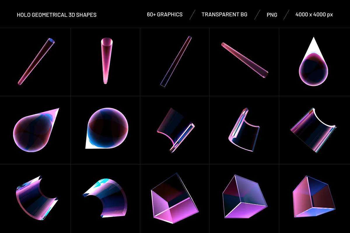 Geometrical 3D Shapes Collection 7 20231112005312384-miniatury2-