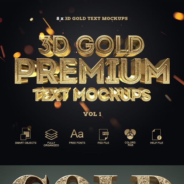 3D Gold Text Styles-GenZ Academy