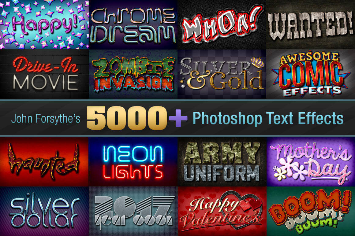 5,000+ Professional Text Effects from John Forsythe-GenZ Academy