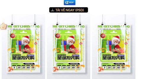 Poster giáng sinh ông già noel 14/11-GenZ Academy