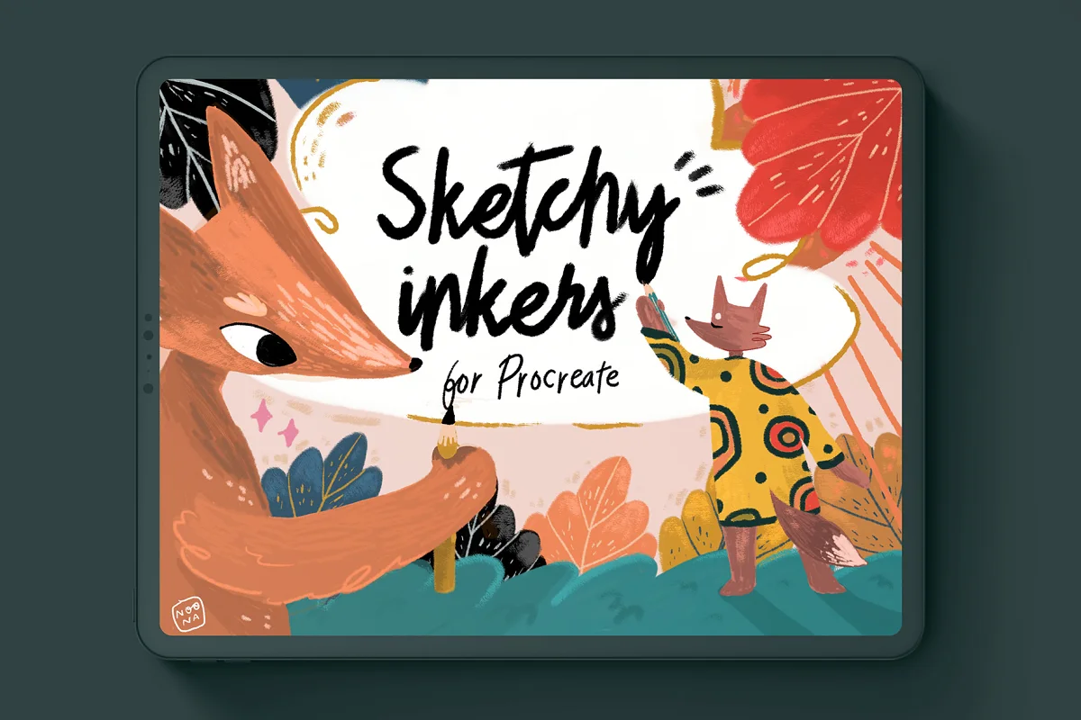 Sketchy Inkers Procreate Brushes-GenZ Academy