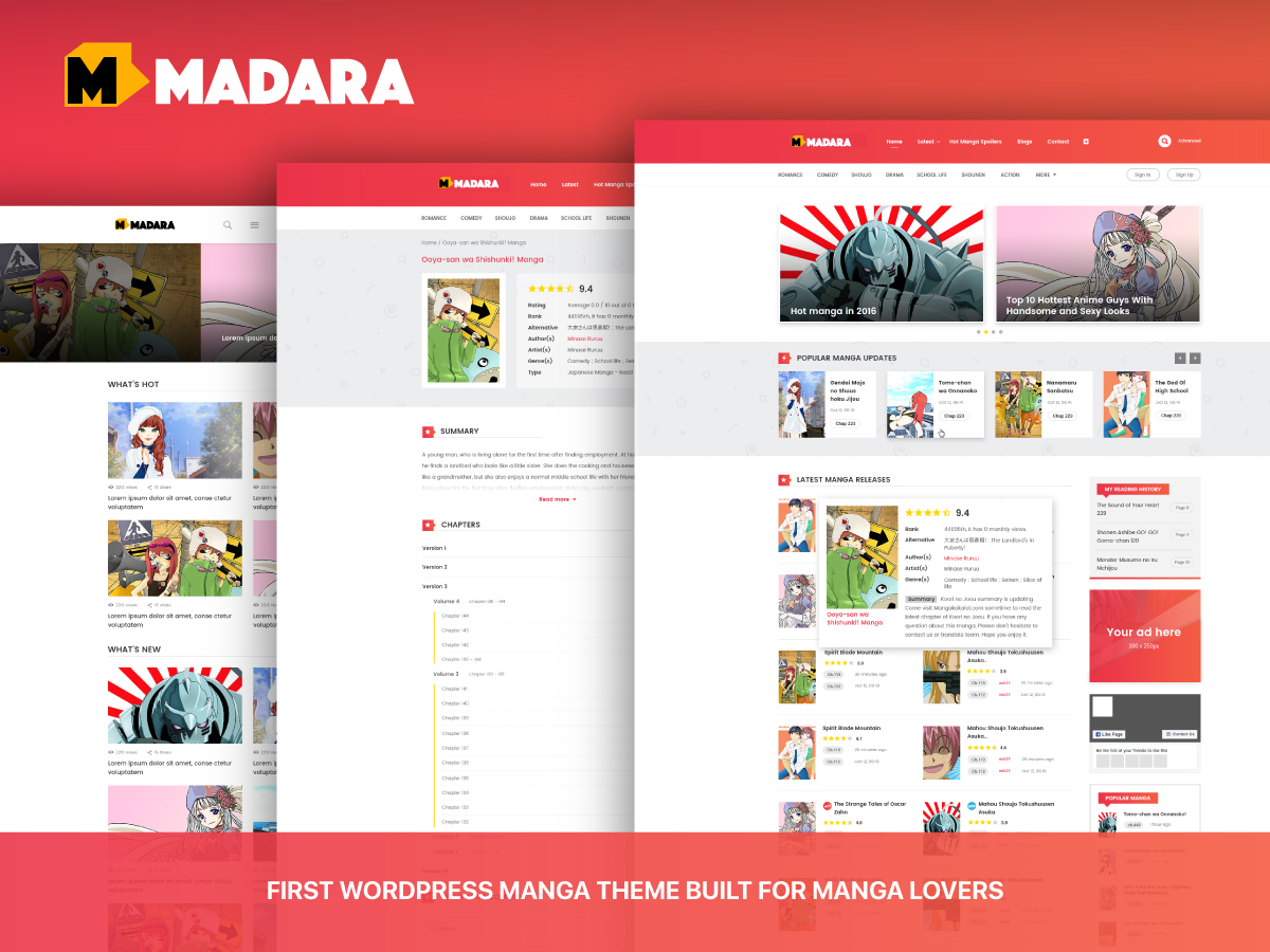 Madara – WordPress Theme for Manga By MangaBooth v1.7.4 – Nulled-GenZ Academy