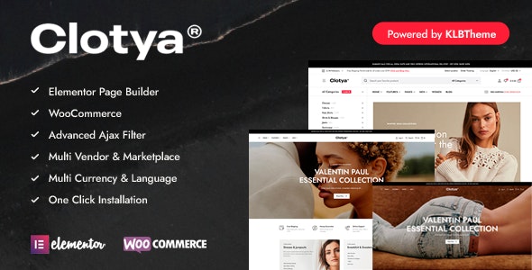 Clotya – Fashion Store eCommerce Theme-GenZ Academy