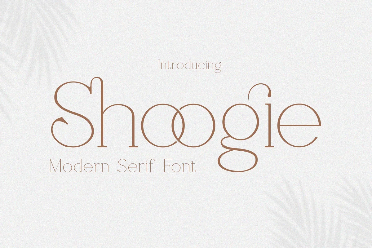 Shoogie Serif Font $17-GenZ Academy
