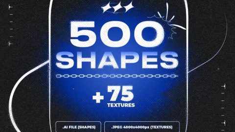 Design Elements Pack: 500 Shapes-GenZ Academy