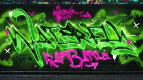 Graffiti Text Effect Vol.9-GenZ Academy
