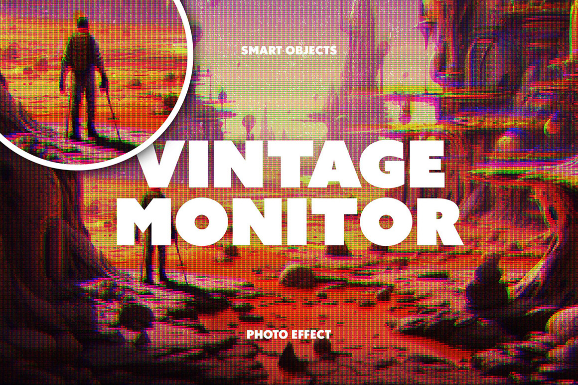 Vintage Monitor CRT Text Effect-GenZ Academy