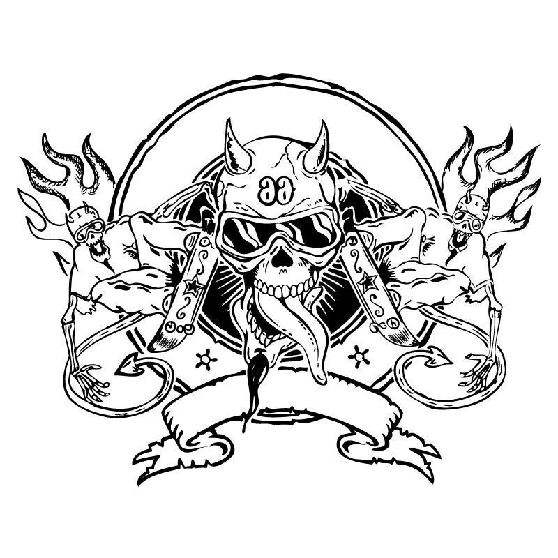20231205120736511-180055-hand-drawn-horror-skull-vector-image