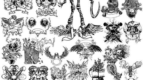 50+ HOT - Hand Drawn Horror Skulls-GenZ Academy