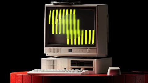 Vintage PC Monitor Screen Mockup-GenZ Academy