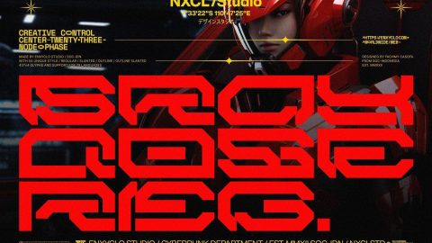 NCL BRAYQOSE - CYBERPUNK FUTURISTIC MECHA FONT-GenZ Academy