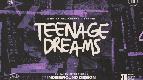 Teenage Dreams Font-GenZ Academy