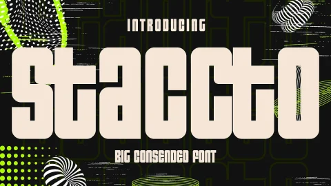 Staccto - Decorative Display Font-GenZ Academy