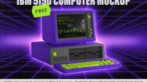 FREE IBM 5150 Stylized Mockup-GenZ Academy