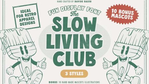 SLOW LIVING CLUB — DISPLAY FONT-GenZ Academy